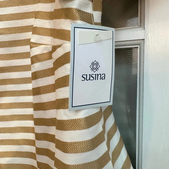 Susina Gold Shore Stripe 3/4 Sleeves Open Front Blazer Jacket Plus Size 2X NWT - Picture 9 of 12